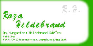 roza hildebrand business card